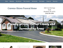 Tablet Screenshot of cravens-shires.com
